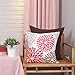 PHANTOSCOPE Set of 4 New Living Series Decorative Throw Pillow Case Cushion Cover, Red, 18