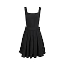 haoduoyi Womens Casual XCross Suspender Skirt Overall Mini Dress,XLarge,Black