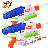 Water Guns for Kids 2 Pack Water Blaster Super Water Soaker Squirt Guns Trigger Water Shooter Water Blaster Toy for Teens Swimming Pools Party Outdoor Beach Toy Water Fighting for Boys Girls Adults