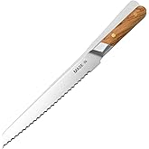 Made In Cookware - 9" Inch Bread Knife France - Full Tang With Olive Wood Handle
