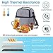 WiseLife Insulated Lunch Bag for Men Women Adult Lunch Box Cooler with Strap 2 Compartments, Leakproof Waterproof Large Thermal Lunch Cooler Tote Food Bag for Work School Picnic Camping Fishing (Grey)