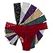 6 Pack Lace Thong Underwear Sexy for Women Panties Lingerie One Size Stretch Fit, One Size, Multicolor