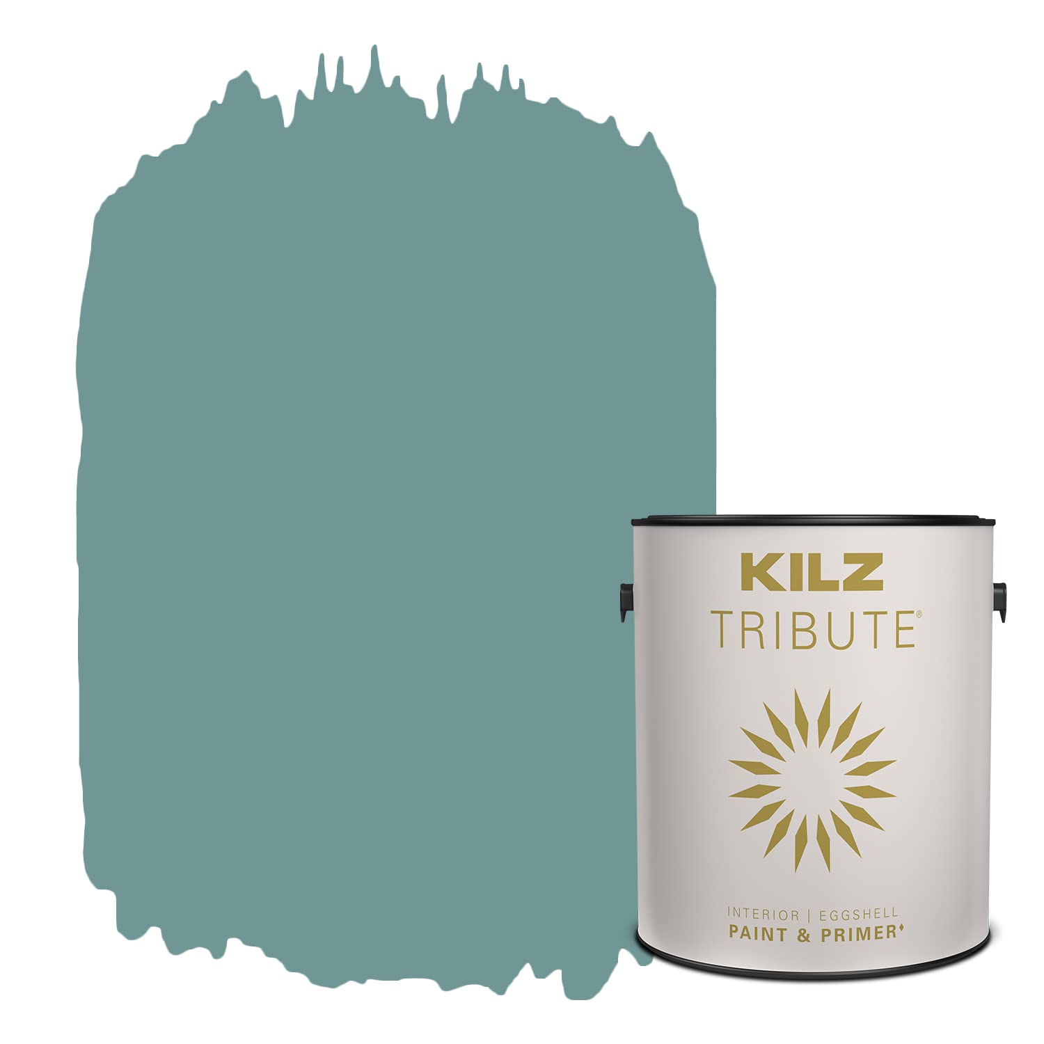 KILZ TRIBUTE Paint & Primer, Interior, Eggshell, Pale Emerald, 1 Gallon Image