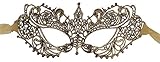 Luxury Mask Women's Stunning All Gold Lace Masquerade Mask Ana