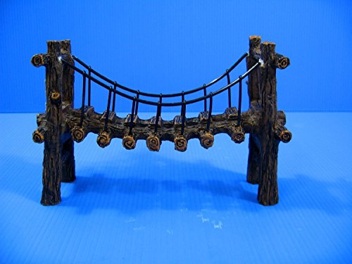Drawbridge Bridge Aquarium Ornament Resin Decoration M Fish Tank Decor Cave by Aquarium Equip