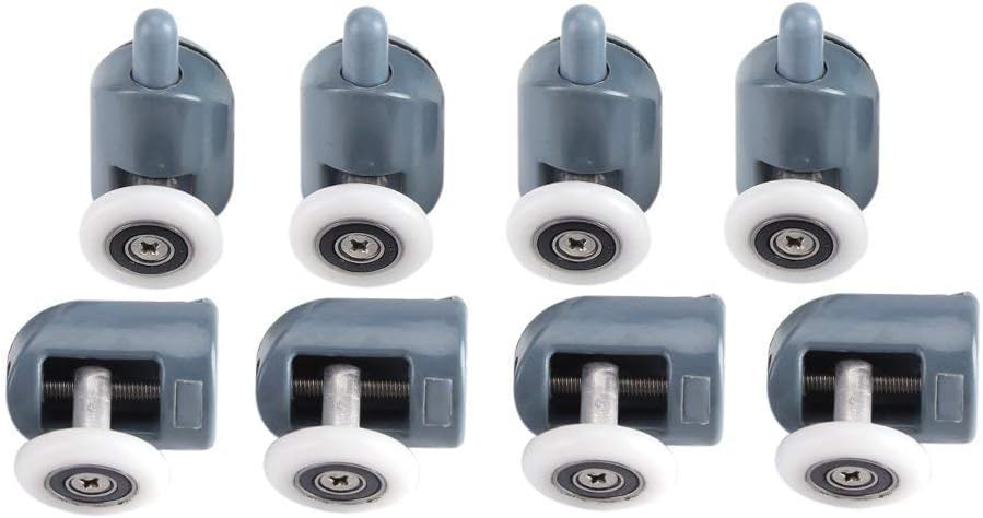 Sostituzione Cabina Doccia Rullo Per Porta Doccia - Ruota Singola Oscillante, Acciaio Inox E ABS, Per Vetro Spessore 6-8mm Accessori Bagno - 10