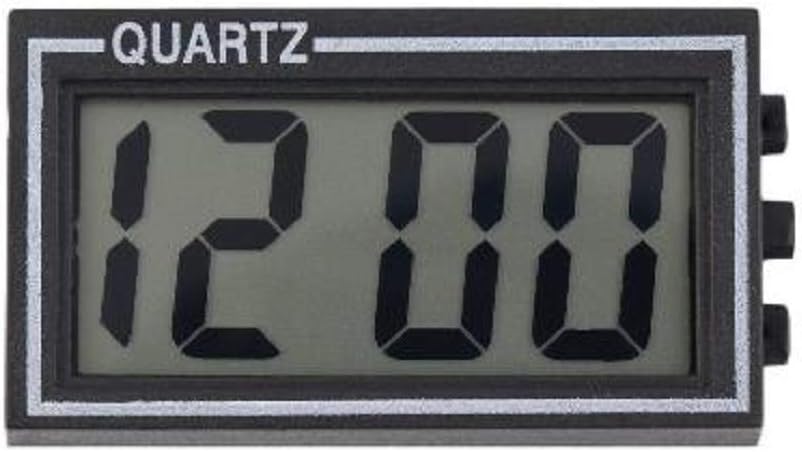 Amazon Com Digital Atomic Desk Wall Alarm Clock With Thermometer Calendar Battery Operated Auto Self Setting Large Display Indoor Temperature Gauge Month Date Weekday Black 5 5cm X 3cm X 1cm Home