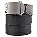 Men's Canvas Web Belt Military Style With Nickel Free Buckle & 50
