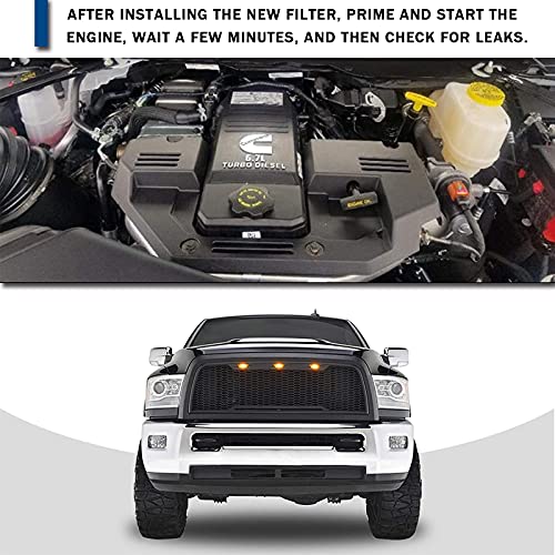 6.7L Cummins Diesel Fuel Filter Fuel Water Separator Set for 2019 2020