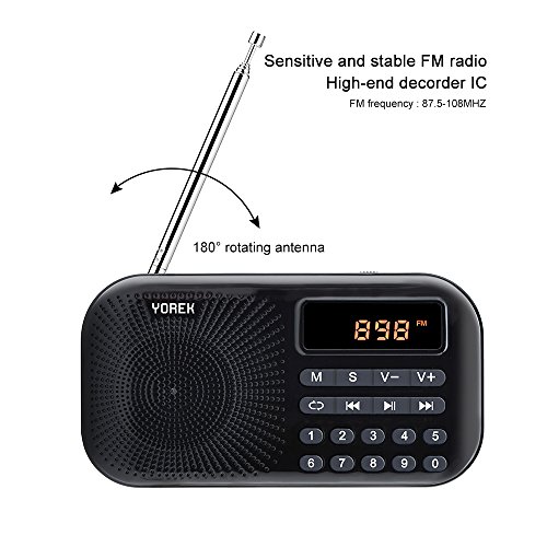 Yorek-Portable-Mini-FM-Radio-Player-Digital-Media-Speaker-MP3-Music-Player-Support-Micro-Sd-Card-USB-Disk-with-LED-Screen-Display