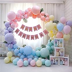 Pastel Balloons 100pcs 12" Assorted Color + Balloon