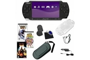 Sony PSP-3000 Piano Black Bundle with 3 Games and Accessories