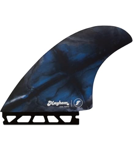 Future Fins BMT Fiberglass Twin Fin Set Green-Gray, Surfing