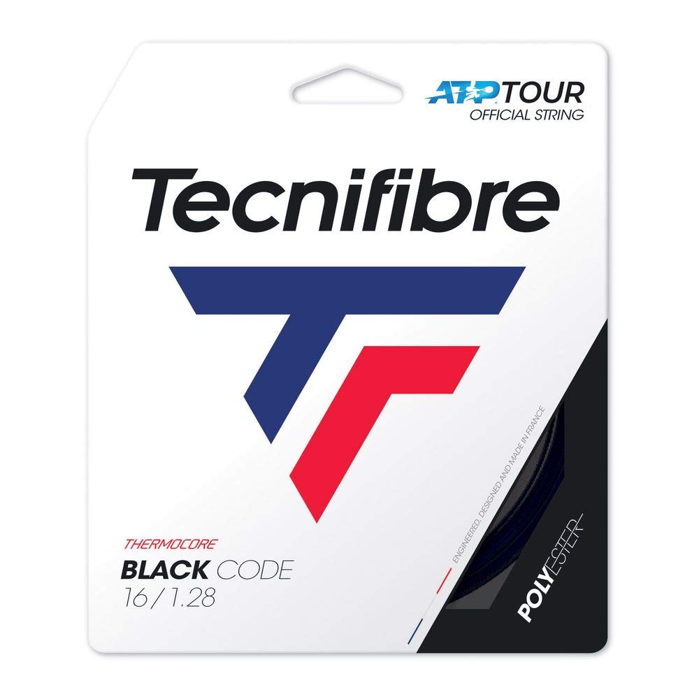 Tecnifibre Blackcode Tennis String 1.28mm Black - 12m Set