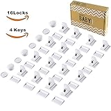 Misica Baby Safety Magnetic Locks(16locks+4keys )-No Tools or Screws Needed