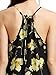 ROMWE Women's Summer Sundress Sleeveless Floral Print Chiffon Dress