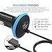 Quick Charge 3.0 Car Charger, Maxboost 36W USB Smart Port w/QC 3.0 Built-in MicroUSB Cable for Galaxy S9 S8 S7 Edge Note 9 8, HP Elite x3,HTC One A9,10,LG G5 G6 V20,ZTE Axon,Zenfone,iPhone XS XR Plus