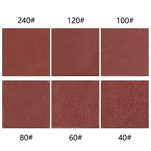 60pcs Triangular Hook & Loop Triangle Sandpaper, Fit 31/8 Inch