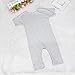 FEITONG Summer Newborn Infant Baby Boys Girls Short Sleeve Romper Jumpsuit Clothes (9 Months, Gray)