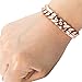 Trendsmax Boys Mens Chain Round Cut Curb Cuban Link Rose Gold Plated Bracelet 9mm 7-11inch