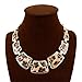 Tonhpxh Fashion Gold Style Leopard Textured Necklace Collar Bib For Women