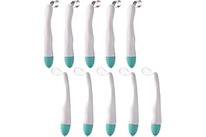 SNAWOP Dental Matrix Bands 10PCS Preformed Standard/Curved Matrices for Teeth Restoration 4.5MM/6MM (6MM Curved)