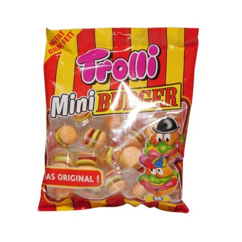 Trolli Mini Burger ohne Fett - 1 x 170 g