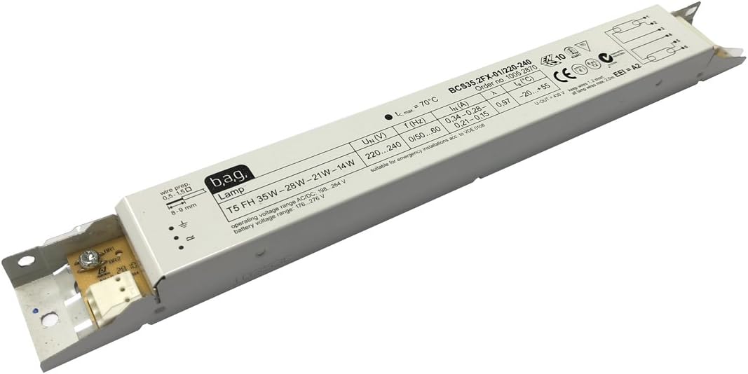 Bag BCS35.2FX 2x14-35w T5 High Frequency Electronic Ballast - Runs 2 x 14w, 21w, 28w or 35w T5-10077580 [EU Specification 220-240v]