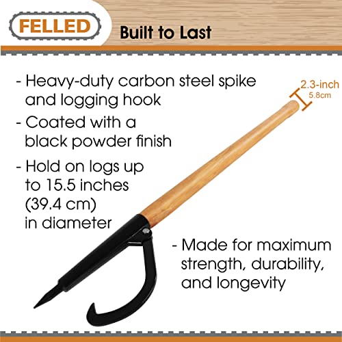 Felled Log Peavy 49 Inch Wood Peavey Logging Tool Log Roller Tool