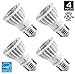 Hyperikon PAR16 Dimmable LED Bulb, 8W (50W equivalent), 500 lumen, 2700K (Warm White), CRI90+, Flood Light Bulb, 40° Beam Angle, Medium Base (E26), Dimmable, UL-Listed - (Pack of 4)