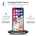 FULOXTECH iPhoneX Wireless Charger Stand,10W Fast Charging Pad Stand(No AC Adapter) for Samsung Galaxy S9/S9+ Note 8/5 S8/S8+ S7/S7 Edge,7.5W for iPhoneX/8/8+,5W for All Qi-Enabled Devices Black