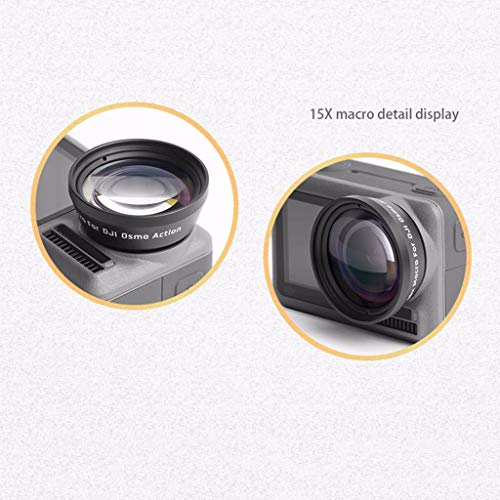 Sodoop Portable Portable Macro Lens Macro HD for DJI OSMO Action 4K Camera,Anti-Shake Waterproof Anti-Fingerprint,AGC Material in Japan
