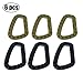 DB.WOR Carabineer Tactical 6 Piece Enforcement Polymer Light Weight D-Ring Hanging Hook -6 Pack