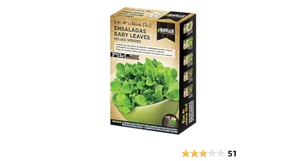 KF - ENSALADAS BABY LEAVES hojas verdes: Amazon.es: Jardín