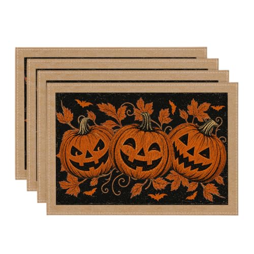 Artoid Mode Camel Bat Leaves Halloween Placemats Set of 4-12 x 18 Inch at Amazon