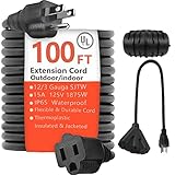 100 ft 12/3 Gauge SJTW Heavy Duty Outdoor Power