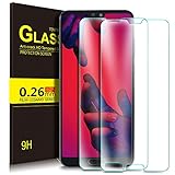 KuGi Huawei P20 pro Screen Protector, 9H Hardness HD Clear Bubble Free Installation High Responsivity Tempered Glass Screen Protector for Huawei P20 pro Phone（Clear）[2Pack]