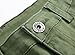 Qazel Vorrlon Men's Army Green Skinny Ripped Slim Fit Stretch Designed Destroyed Denim Jeans