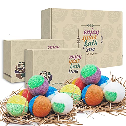 Aromatherapy Shower Steamers 12 Pack - Relaxation Birthday Gift Set for Women, Shower Bombs Tablets for Stress Relief and Self Care, Luxury Home Spa Presents for Her, Mom