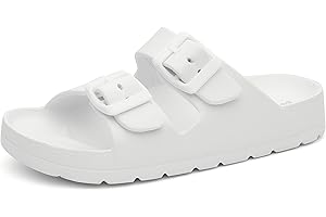 Weestep Boys Girls Toddler Little Kid Lightweight EVA Double Adjustable Strap Sandal