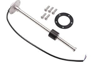 KAOLALI Fuel Gas Sender Stainless Steel Fuel Sending Unit Marine Boat Water Level Gauge Sensor 5 Hole fit Fuel &Water Gauge 0~190ohm 240~33ohm (240-33ohm, 13"(325mm))