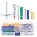 Hilitchi 122 Piece Plastic Self Drilling Drywall Hollow-Wall Anchor Molly Bolt Toggle Bolt with Screws Kit