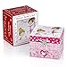 RR ROUND RICH DESIGN Kids Musical Jewelry Box for Girls with Drawer and Jewelry Set with Pretty Girl Theme - Beautiful Dream Tune Pink