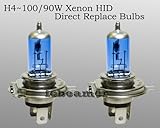 H4 9003/HB2 100W x2 pcs Hi/Lo Xenon HID White Direct Replace Light Bulb