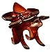 Parcelona French Clove Flower 4 Teeth Celluloid Acetate Made in France Covered Spring Tortoise Shell Brown Pony Holder Hair Claw - 2 Inch