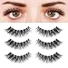 BEPHOLAN 3 Pairs 5D Multi-layered Faux Mink Lashes| Fluffy Volume False Eyelashes| Natural Look| 3D Layered Effect| Reusable| 100% Handmade & Cruelty-Free| Easy to Apply| XMZ92