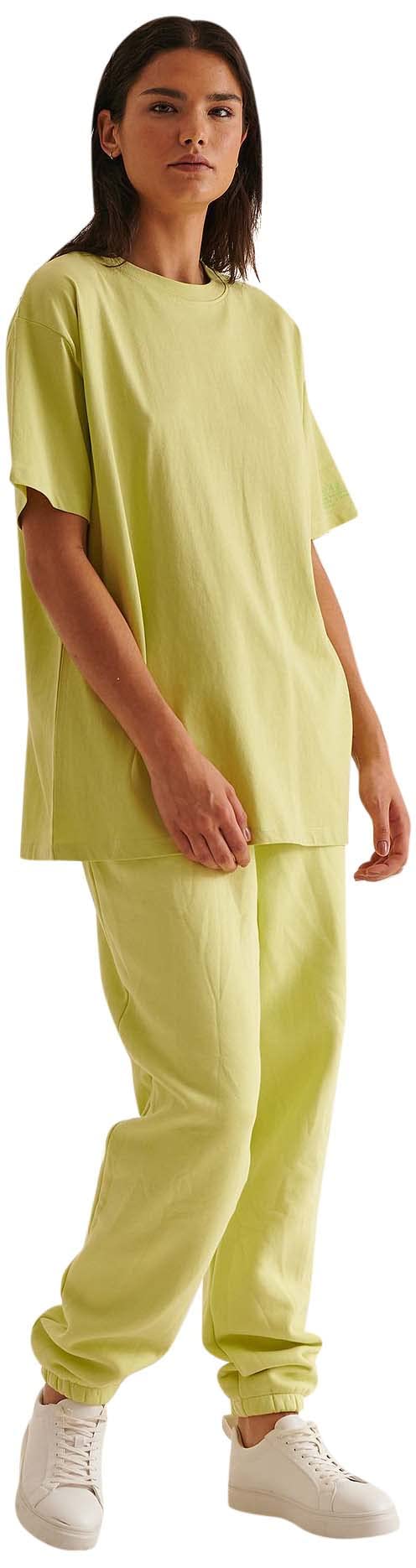 NA-KD reminder tee, yellow lime, Medium