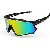 BUCKLOS Polarized Cycling Running Sunglasses for Men Women UV400 Protection,TR90 Sun Glasses for Bike Baseball Sports Safety