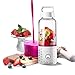 Personal Smoothie Blender, Kacsoo J610 Detachable Portable Blender Fruit Mixer, High Speed Single Serve Juicer Cup, with Lightweight USB Rechargeable Travel Blender for Shakes and Smoothies(White)