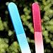 Bona Fide Beauty's Genuine Czech Crystal Glass Nail Files - 2-Piece Manicure Files in Black Velvet Sleeves